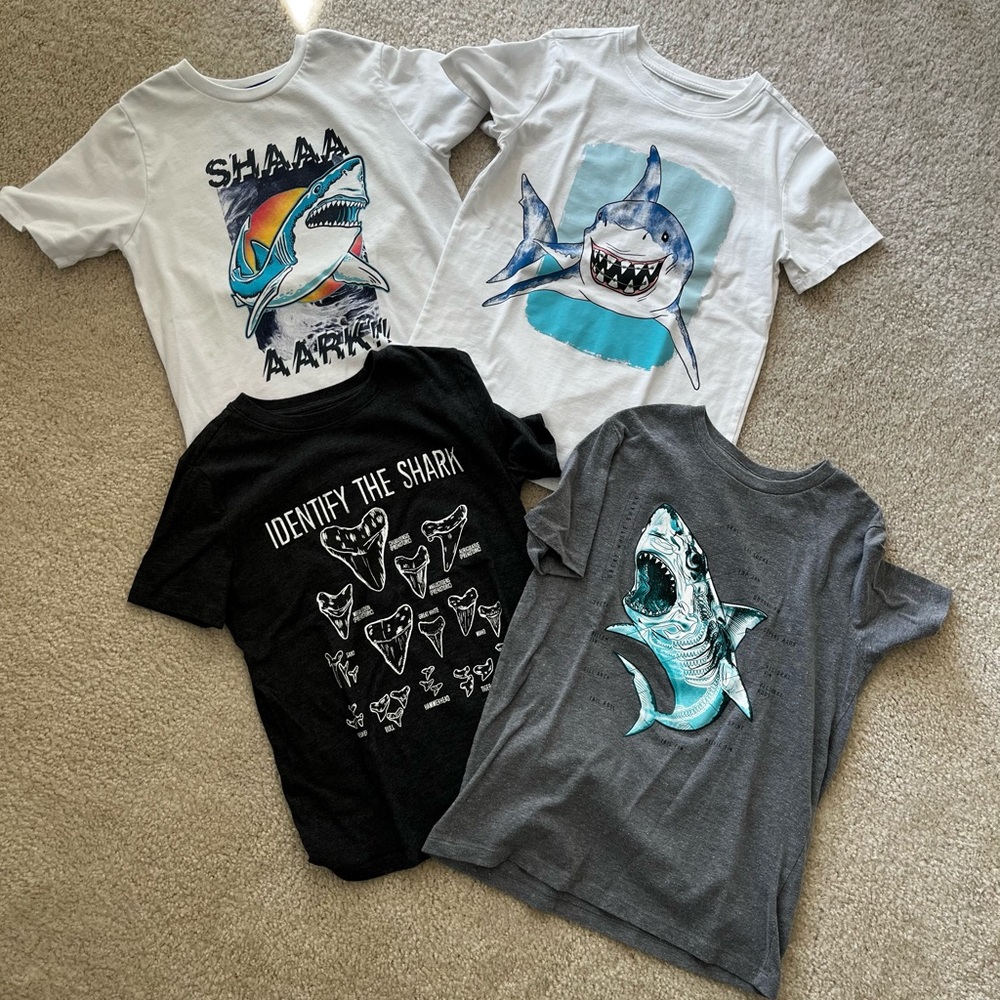 Shark shirts for Boys 8-10